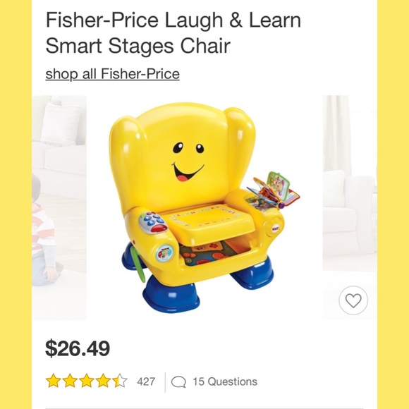 Fisher Price Laugh Learn Smart Stages Chair Euc
